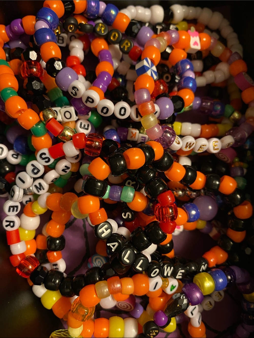 10 Mystery Halloween Kandi Bracelets